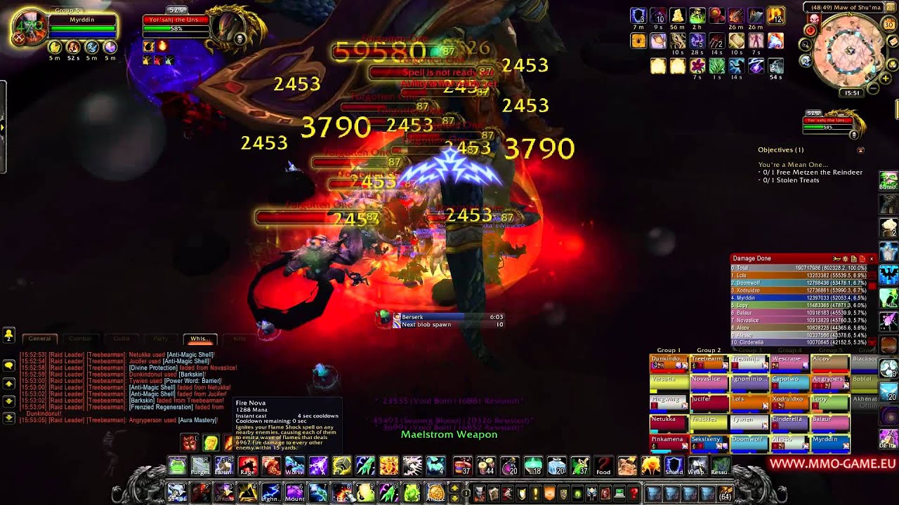 Myrddin vs Yor'sahj Dragonsoul 25m(hc) Enhancement Shaman PoV