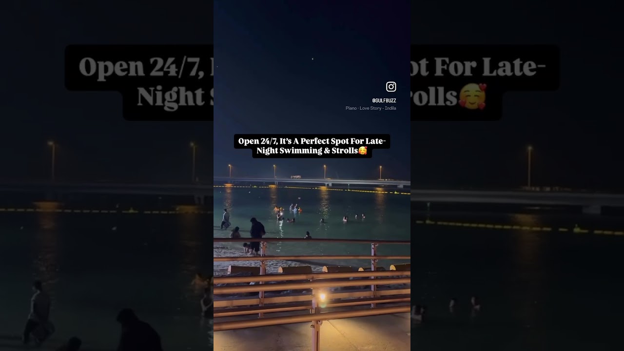 Discover Dubai&rsquo;s hidden gem: the 24/7 night beach! 🏝️ #dubai #dubailife #mydubai #uae #tourism