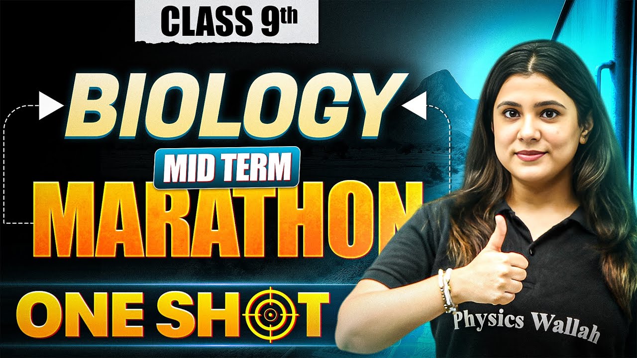 Class 9 ICSE Biology in One Shot 🧬 | Mid Term Marathon Series | Term 1 Exams