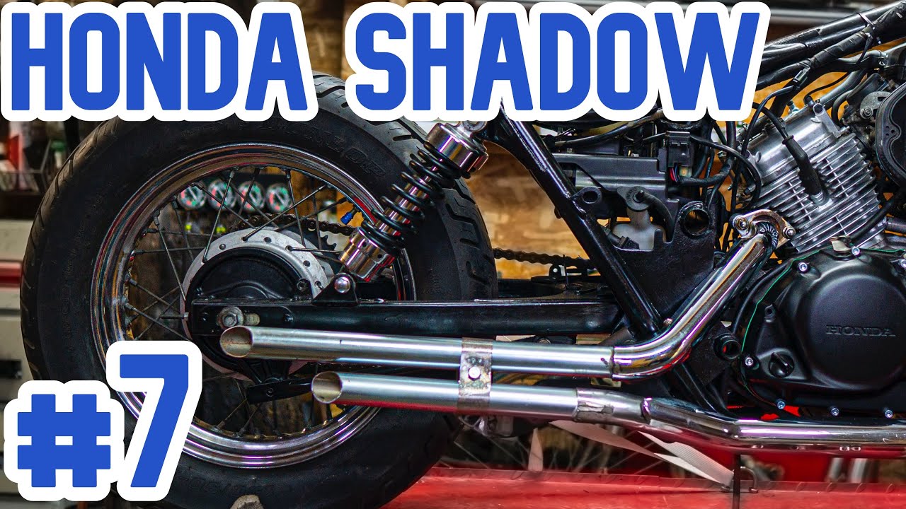 Honda Shadow Bobber Ep7 : ECHAPPEMENT SUR MESURE