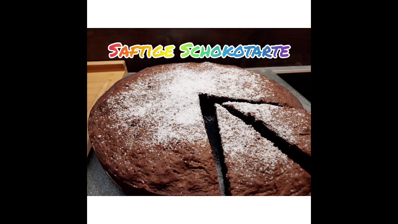 Saftige Schokotarte, einfache Schokotarte, Schokokuchen