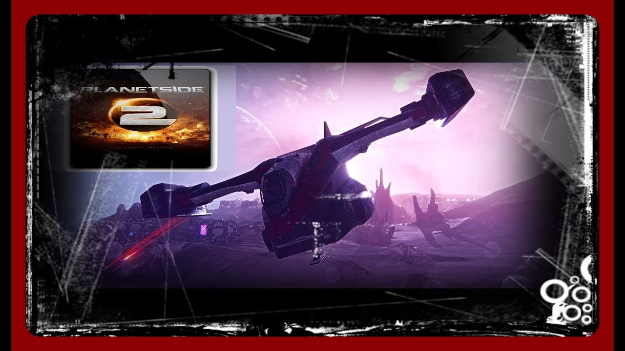 Planetside 2 Galaxy Gunship with M20 Drake and A30 Walker