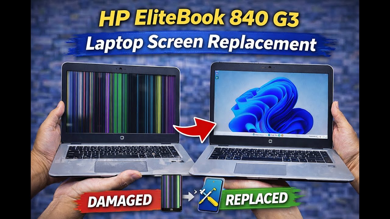 HP EliteBook 840 G3 Laptop Screen Replacement | Relaxing Laptop Repair ASMR