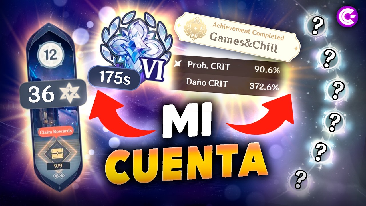💥MI CUENTA: Equipos, Personajes, Armas, Endgames, logros y mas!! 🤯 - Genshin Impact