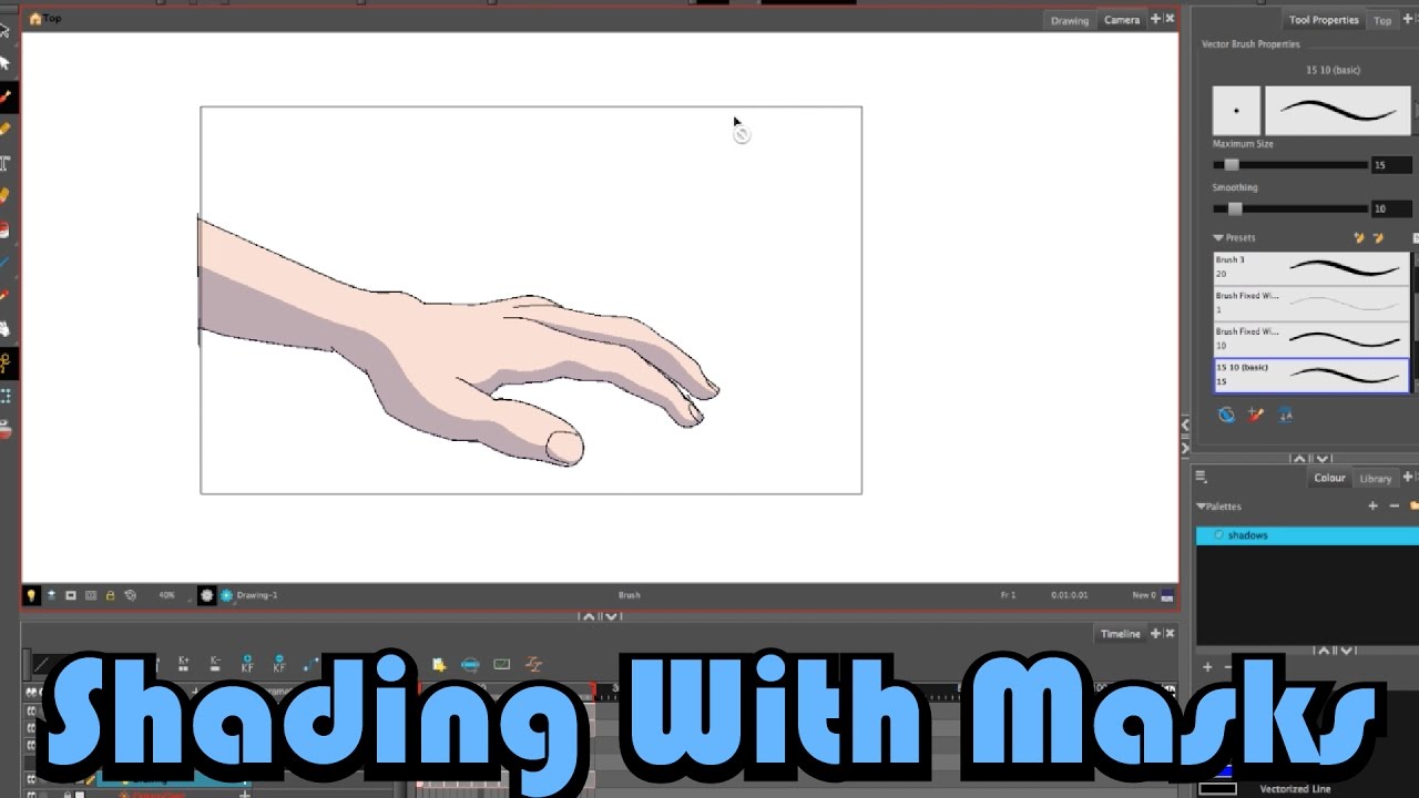 Animation Quick Tip 2: Using Masks for Shading in Toon Boom
