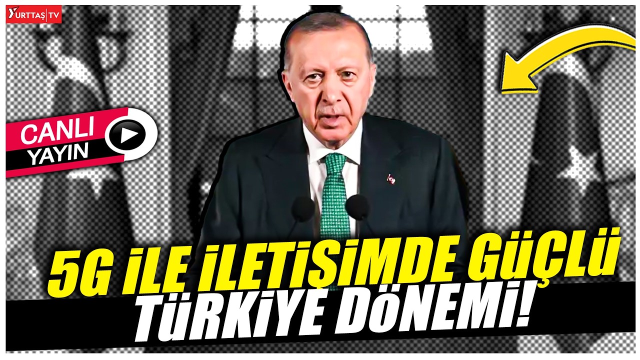 Cumhurbaşkanı Recep Tayyip Erdoğan 5G ile İletişimde G&uuml;&ccedil;l&uuml; T&uuml;rkiye T&ouml;reni'nde!