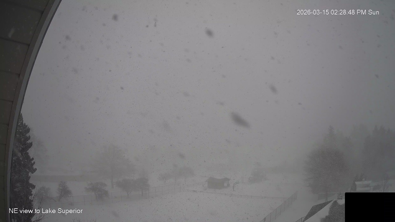 March 15, 2026 first day of developing blizzard, Marquette, Michigan
