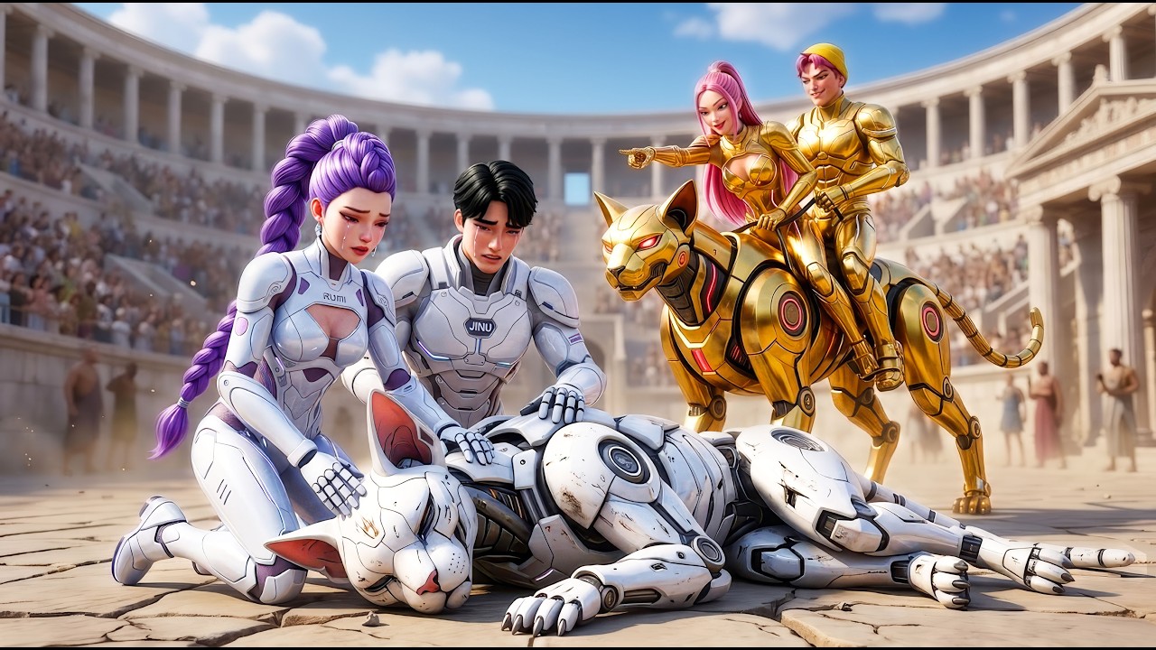 Golden Family VS Silver Family : RUMI Wins The Magic Sphynx Cat Championship - KPOP Demon Hunters