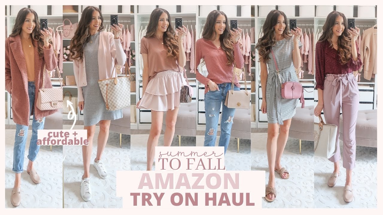 HUGE AMAZON FASHION TRY ON HAUL 2021 | Summer to Fall Outfit Ideas | Workwear, Casual, + Dressy!