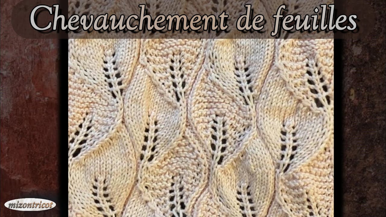 [TRICOT] Point fantaisie - CHEVAUCHEMENT DE FEUILLES 🐑