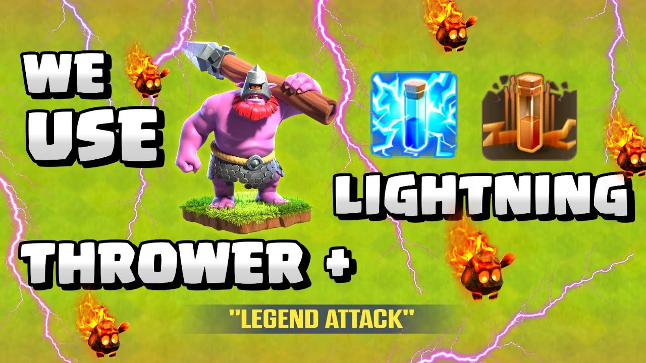 Legend Attack 3 Stars With Zapquake Thrower