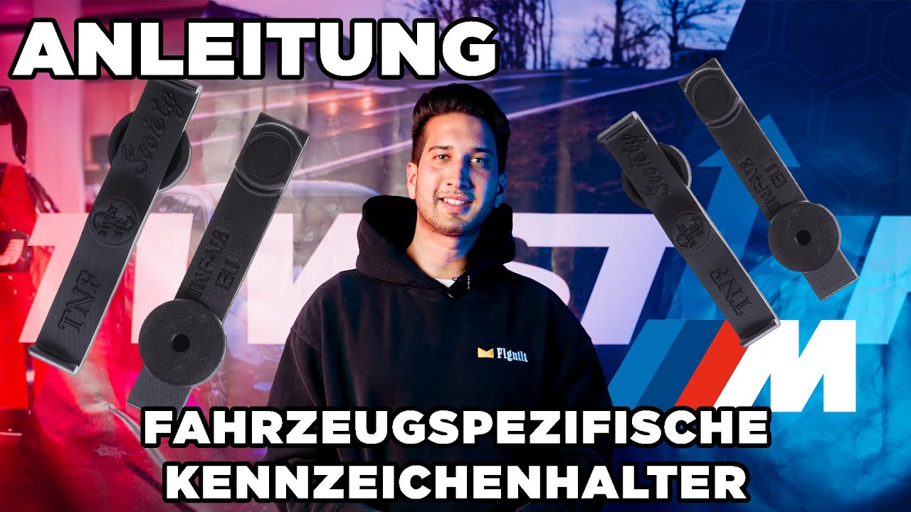 Anleitung: TwistNfix Fahrzeugspezifische Kennzeichenhalter passend f&uuml;r BMW M G-MODELLE