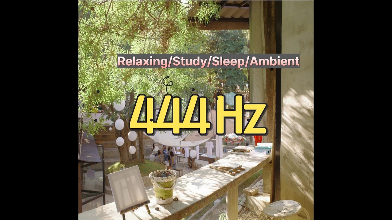 444Hz Healing Music 🌿 Soft Relaxing Ambient for Study, Sleep & Calm Mind