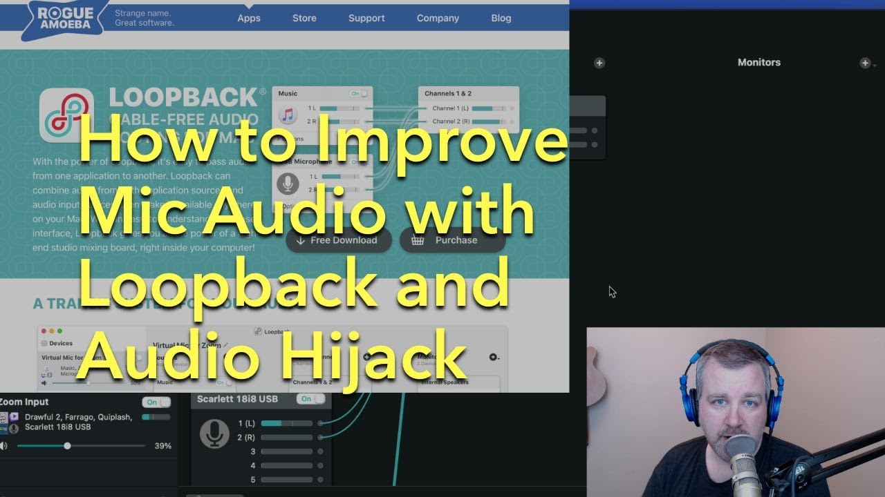 How to Improve Mic Audio with Loopback and Audio Hijack for Zoom