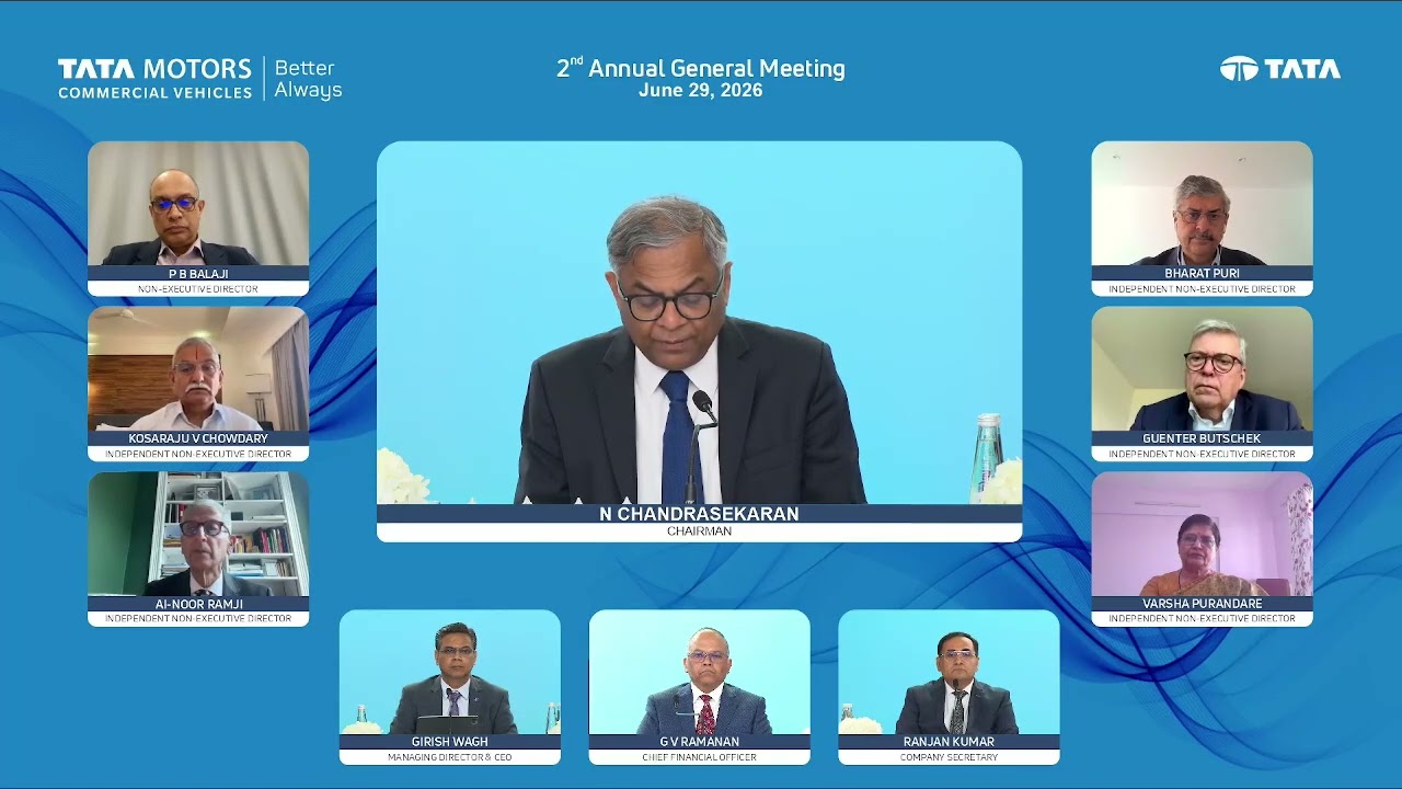 AGM of Tata Motors CV Dated 29 June 2026