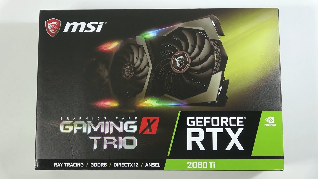 Unboxing MSI RTX 2080Ti Gaming X Trio