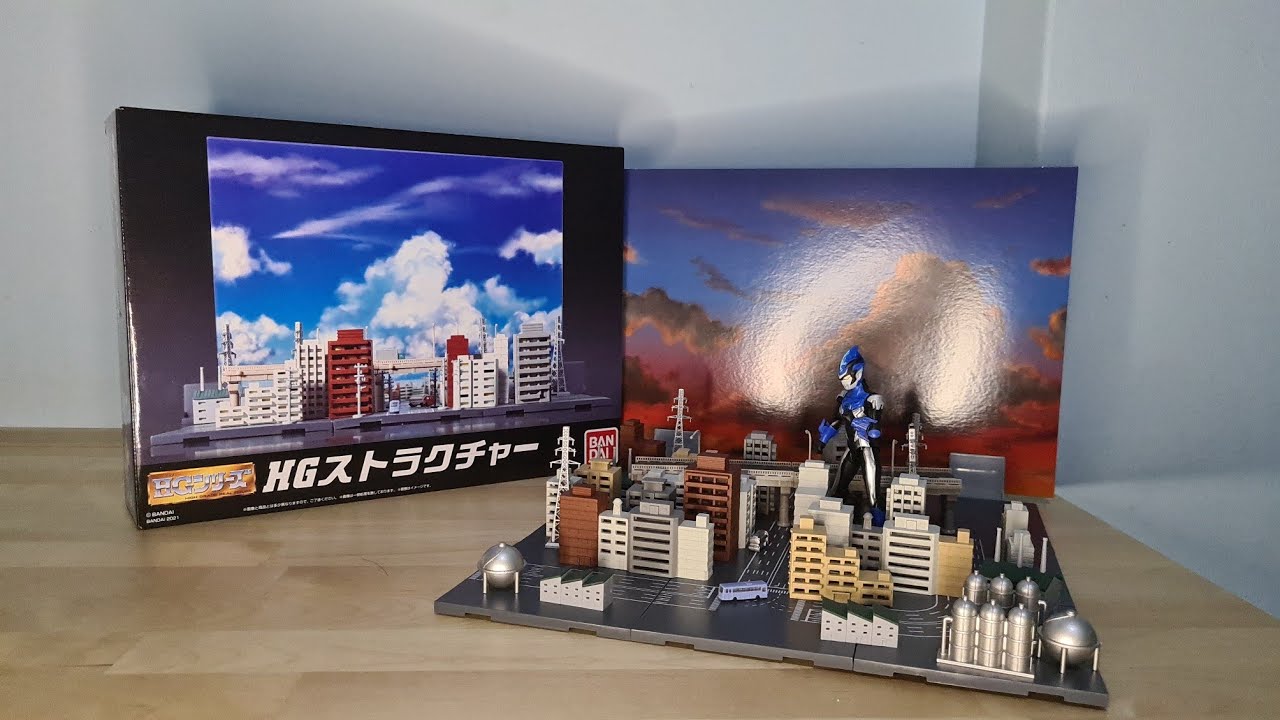 Time to unbox and build the HG STRUCTURE SET / Cityscape diorama (Premium Bandai Exclusive)
