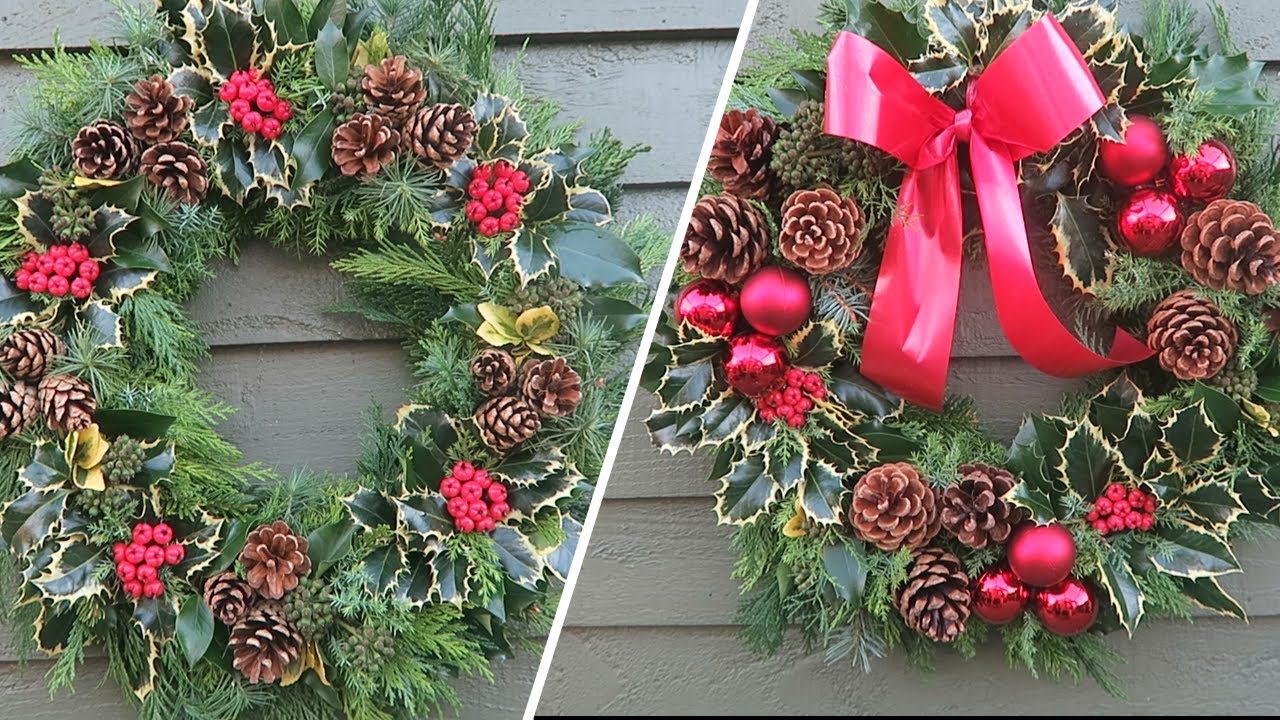 Making The Best Christmas Door Ring.
