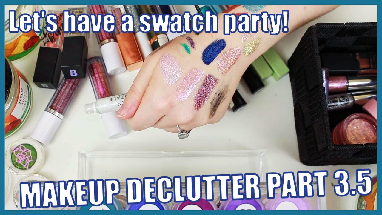 2022 Makeup Declutter Part 3.5 | Pigments, glitters & liquid eyeshadows | Auroreblogs