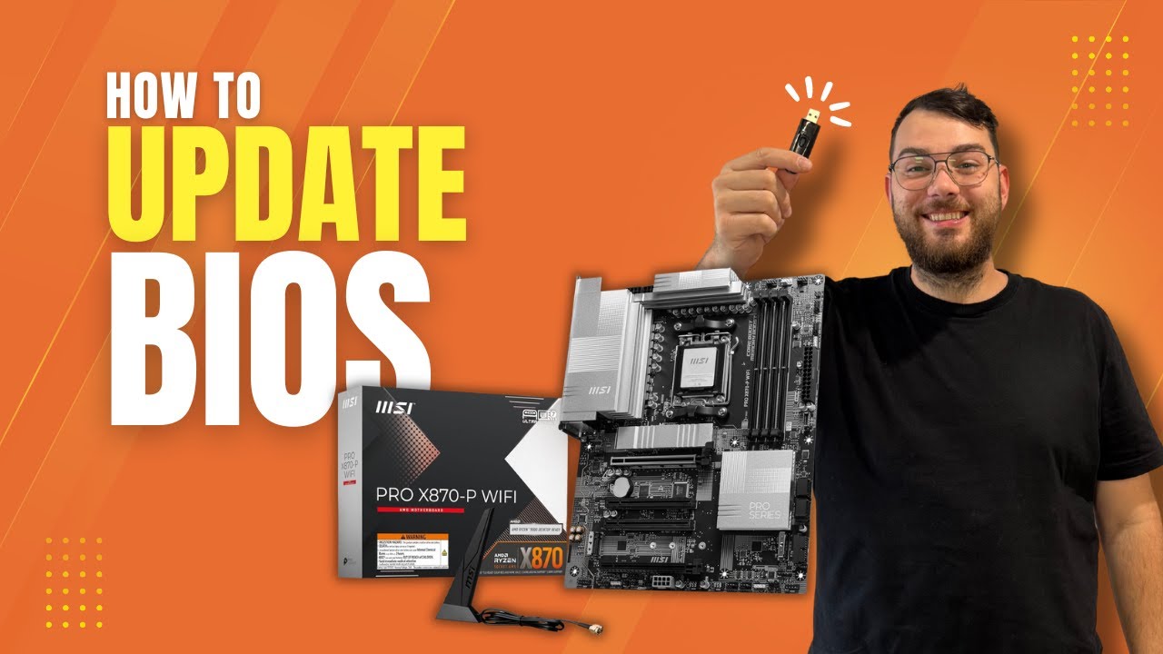 Обновление BIOS материнской платы MSI PRO X870-P WIFI (пошаговое руководство)