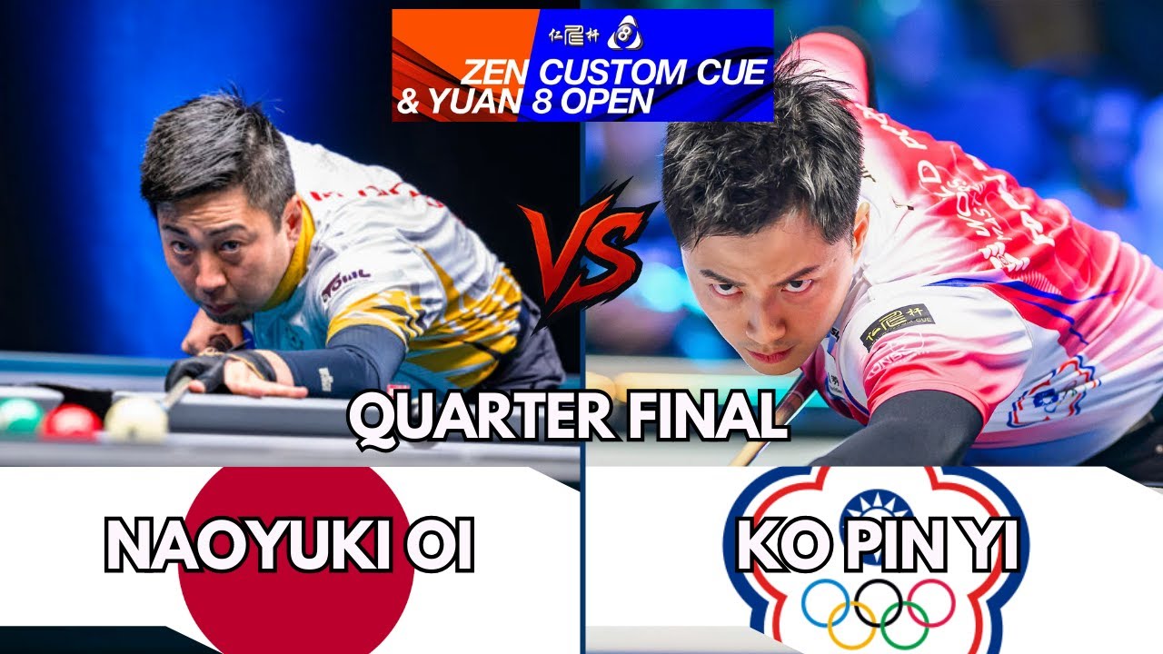 Naoyuki Oi vs Ko Pin Yi | Quarter Final | 2025 Zen Custom Cue & Yuan 8 Open #highlights #9ball