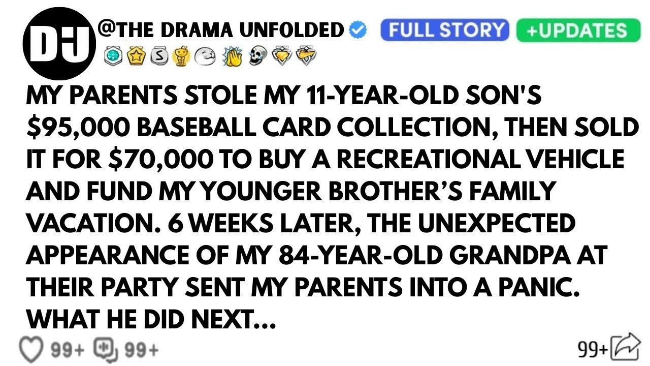 My Parents Stole My Son’s $95,000 Baseball Card Collection And Sold It For $70,000 | Toxic Parents