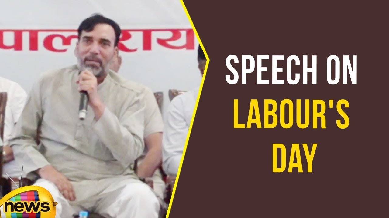 Delhi Govt Labour Minister Gopal Rai Speech On Labour's Day | Mango News