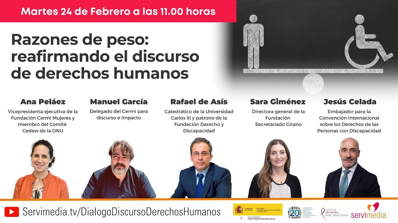 Diálogo 'Razones de peso: reafirmando el discurso de derechos humanos'