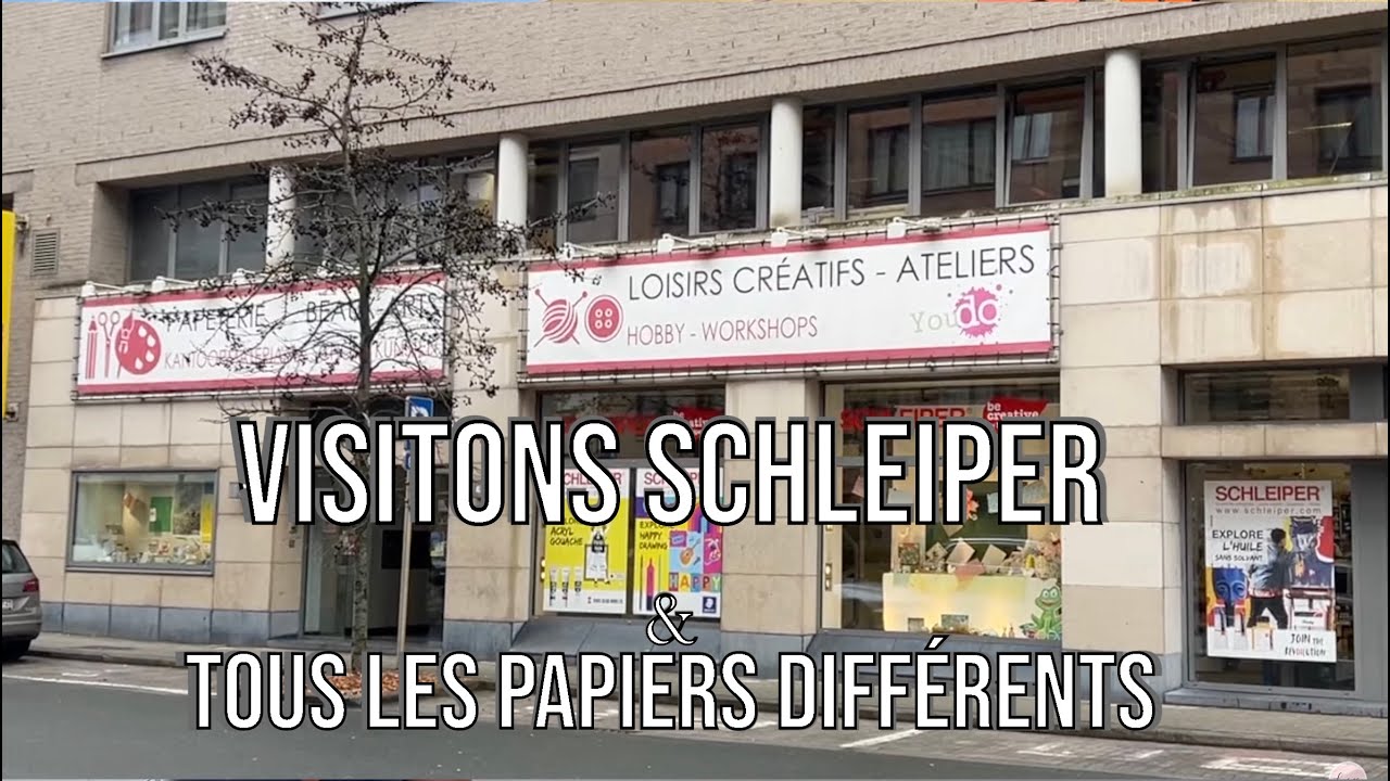 SCRAPBOOKING {VISITONS } le SCHLEIPER et découverte de tous les PAPIERS que  j'utilise en SCRAP !