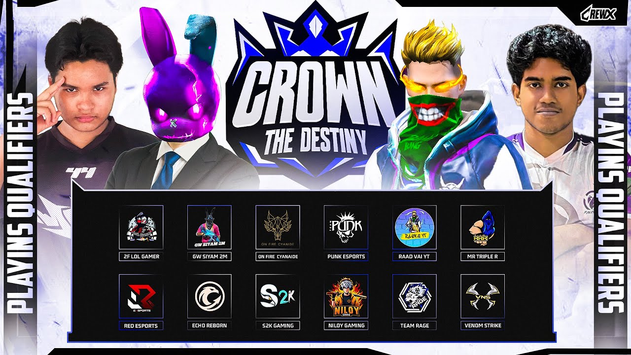 [🔴LIVE ] CROWN THE DESTINY || PLAY-INS  || CREWX OFFICIAL