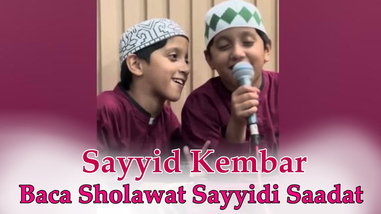 Kekompakan Sayyid Kembar nya Nurul Musthofa baca sholawat Karangan Abah nya