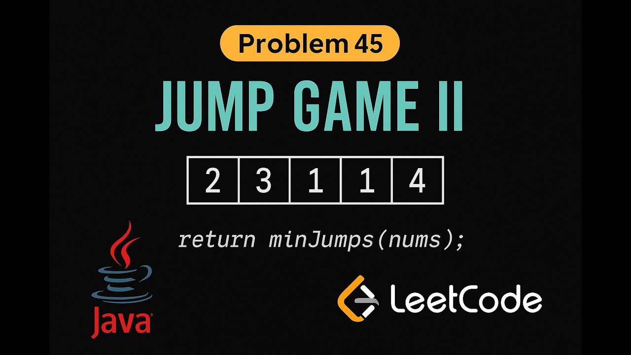 LeetCode 45: Игра с прыжками II | Решение на Java | Динамическое программирование и жадный алгоритм