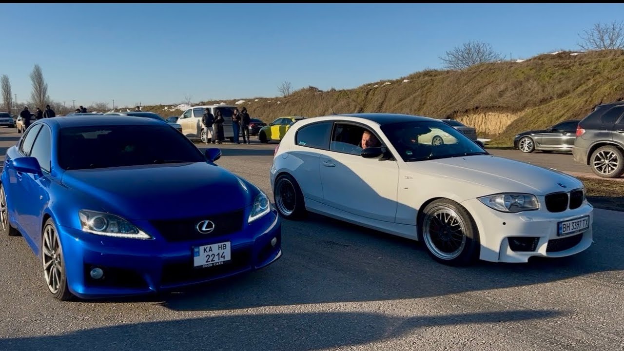 Bmw E81 M50turbo заруба против Lexus IS F 500hp+ и AUDI RS6 stage2 700hp+