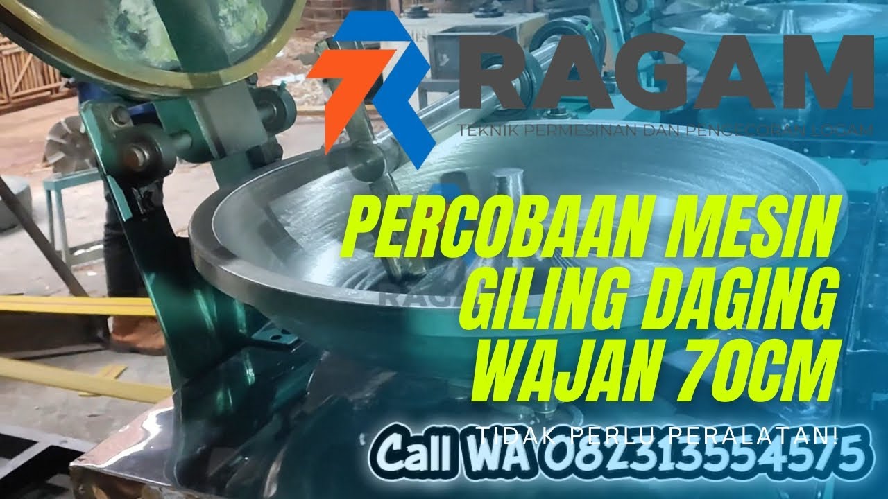 Mesin giling daging bakso wajan 70cm | Call WA 082313554575