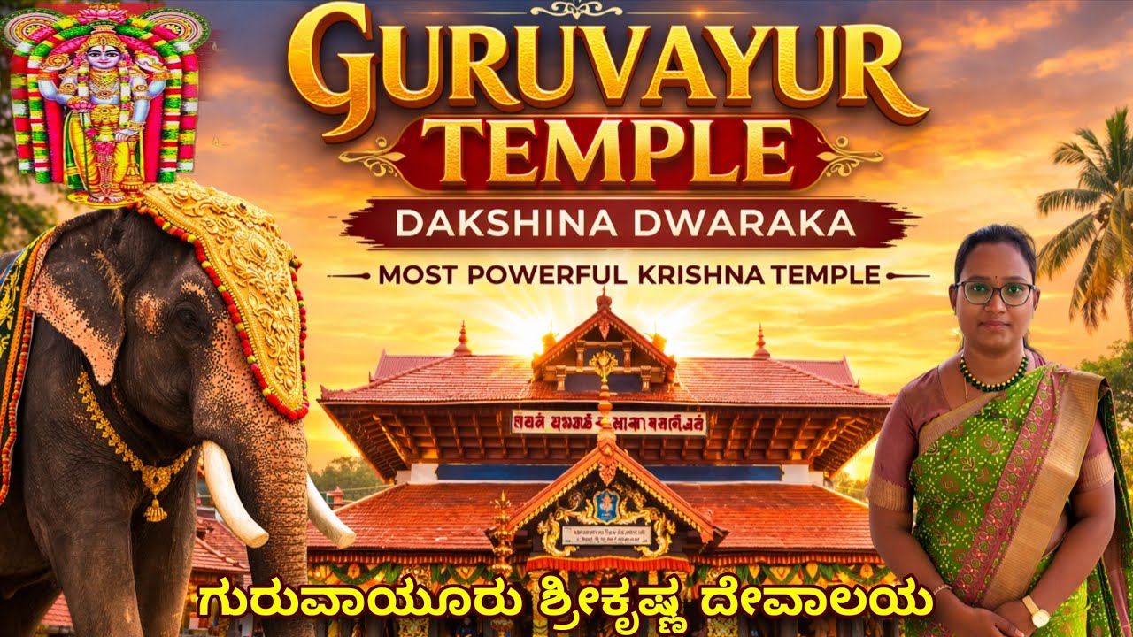 ದಕ್ಷಿಣ ದ್ವಾರಕ - ಗುರುವಾಯೂರು ಶ್ರೀ ಕೃಷ್ಣ ದೇವಾಲಯ/Guruvayur krishna temple complete tour guide/#guruvayur
