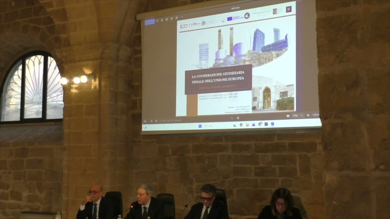 LA COOPERAZIONE GIUDIZIARIA PENALE NELL'UNIONE EUROPEA. Itinerari, criticità, prospettive.14-11-2025