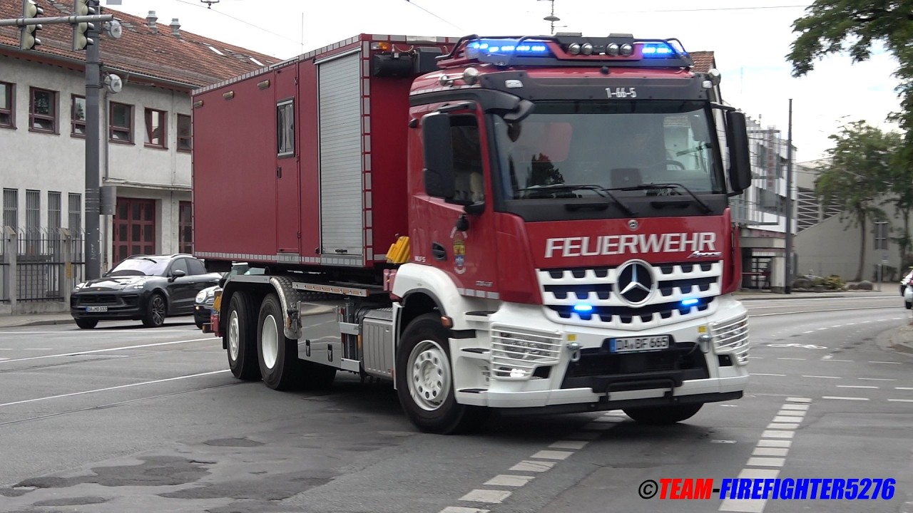 [&Uuml;ber&ouml;rtliche Hilfe - WLF AB-AS und PKW Ford Ranger] Berufsfeuerwehr Darmstadt im Dauereinsatz