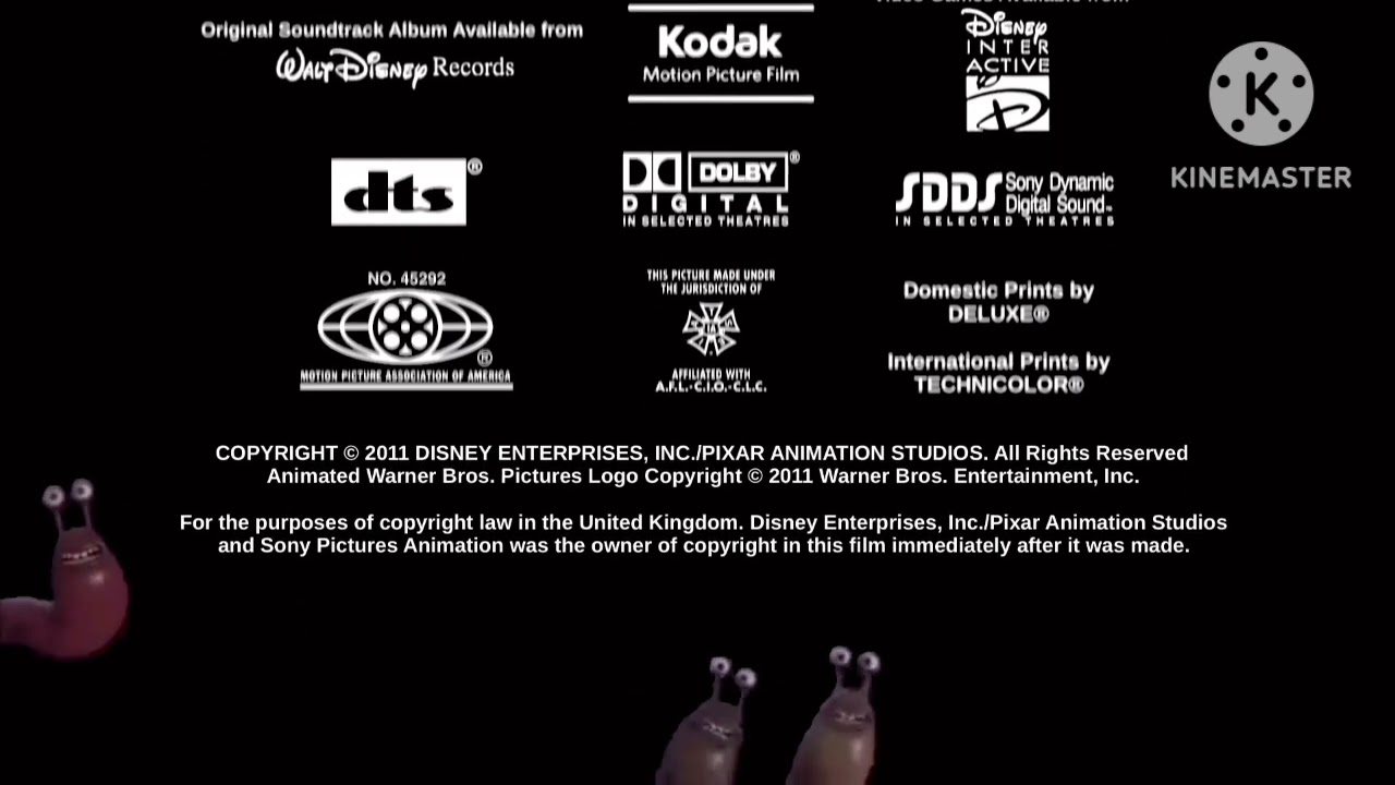 Walt Disney Records / Kodak / DTS / Dolby Digital / SDDS / MPAA / lATSE 