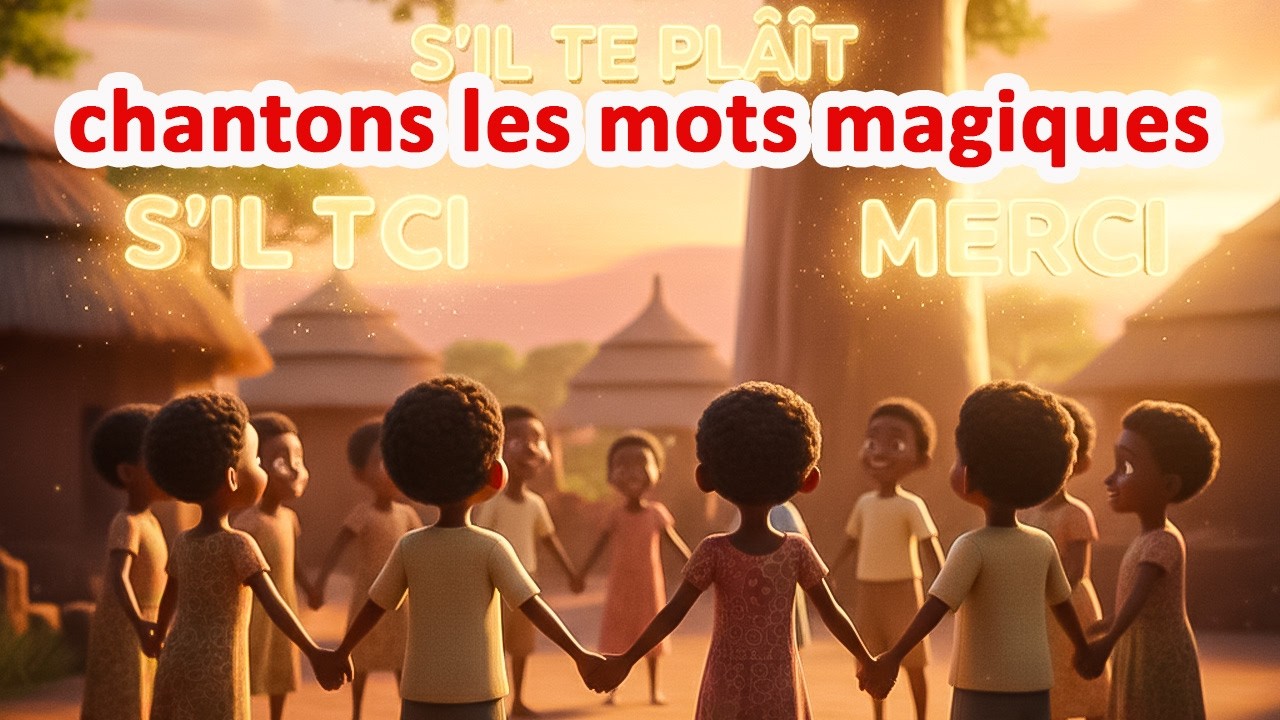 chansons les mots magiques | B'ANGEL FRANÇAIS | Comptines avec bebe kameni | Bantu Angel Français.