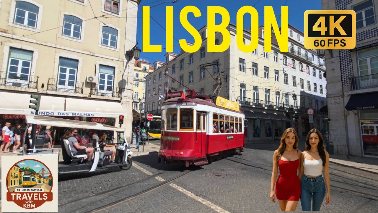 Lisbon Walking Tour 4K 🇵🇹 | From Rossio Square to Alfama | Portugal Travel 2025