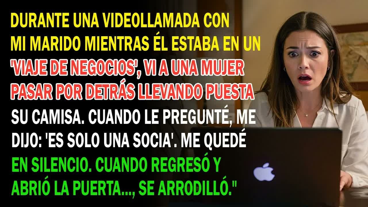 En Videollamada Con Mi Esposo, Vi A Una Mujer Con Su Camisa  Dijo Que Era Su Socia