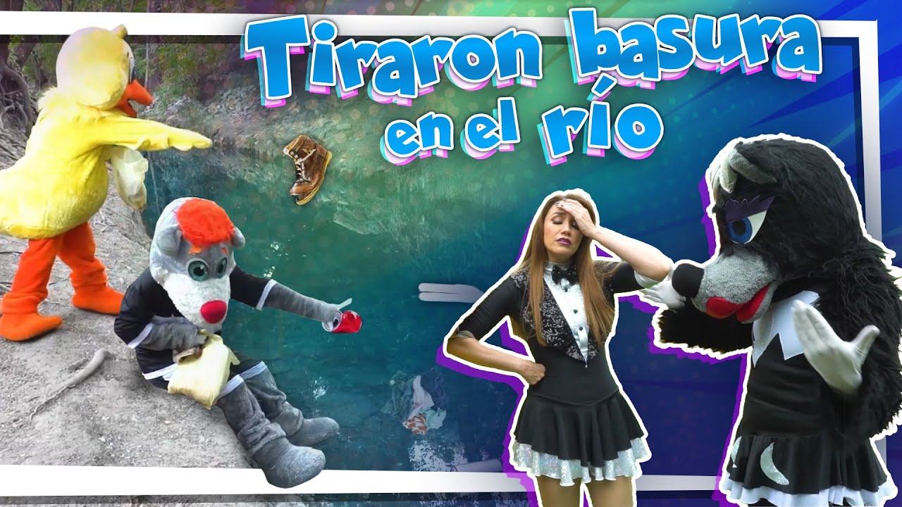 De traviesos tirando basura en el rio -ESO NO SE HACE- hay que cuidar la naturaleza | NO CONTAMINAR