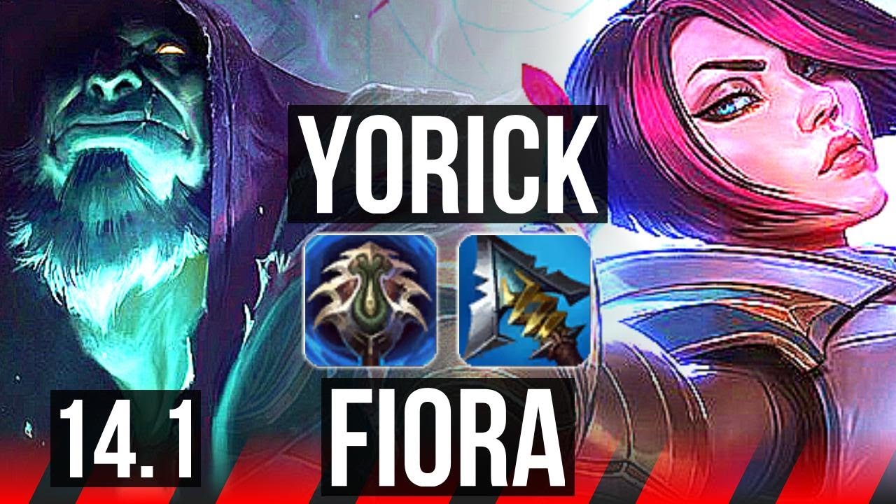 YORICK vs FIORA (TOP) | 800+ games | NA Grandmaster | 14.1