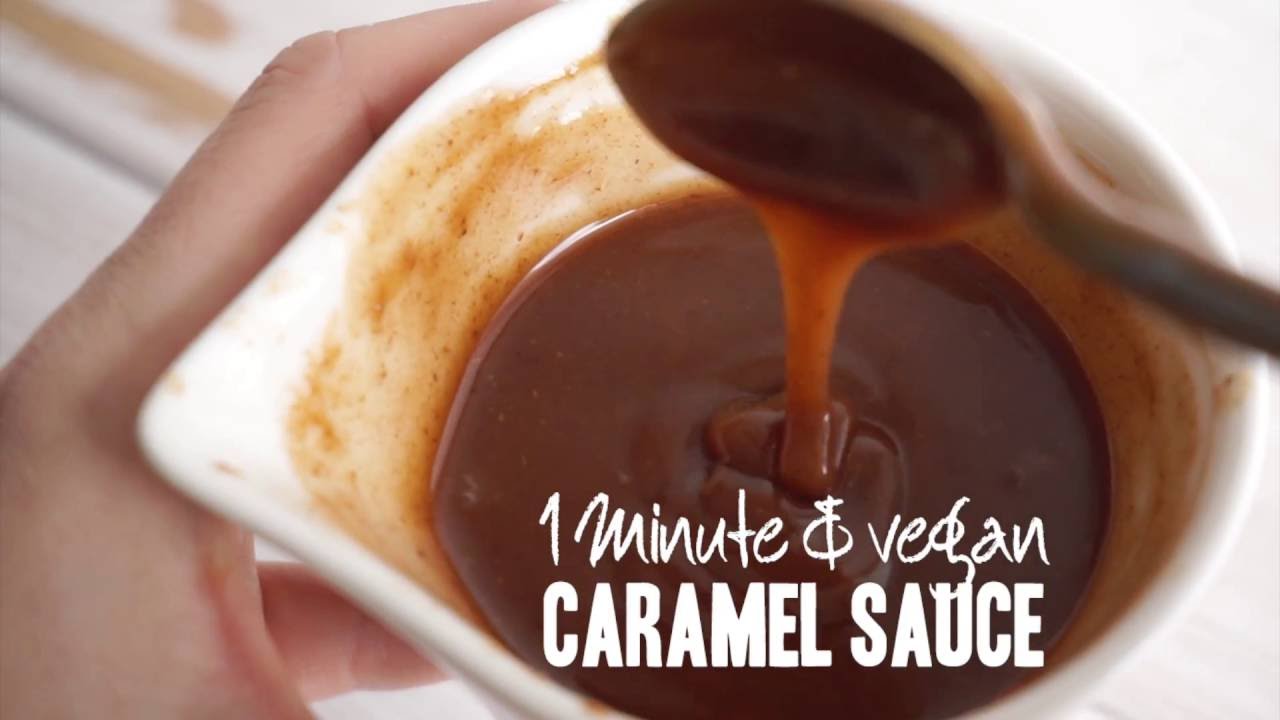1-Minute, 3-Ingredient Vegan Caramel Sauce | Delicious on nice cream!
