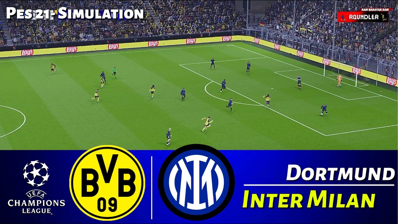 Borussia Dortmund vs Inter Milan | UEFA Champions League 2025 | PES 21 Simulation