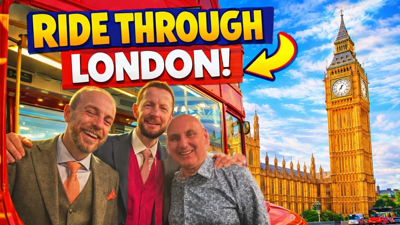 A ride on an old London bus, and short clip of a wedding.