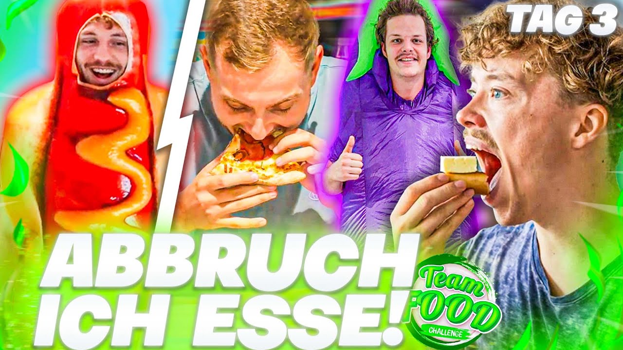 🤤🔥ES FLIE&szlig;T SABBER! | TR&Auml;NEN & POWER MINDSET! - Tag 3 - TeamFood Challenge