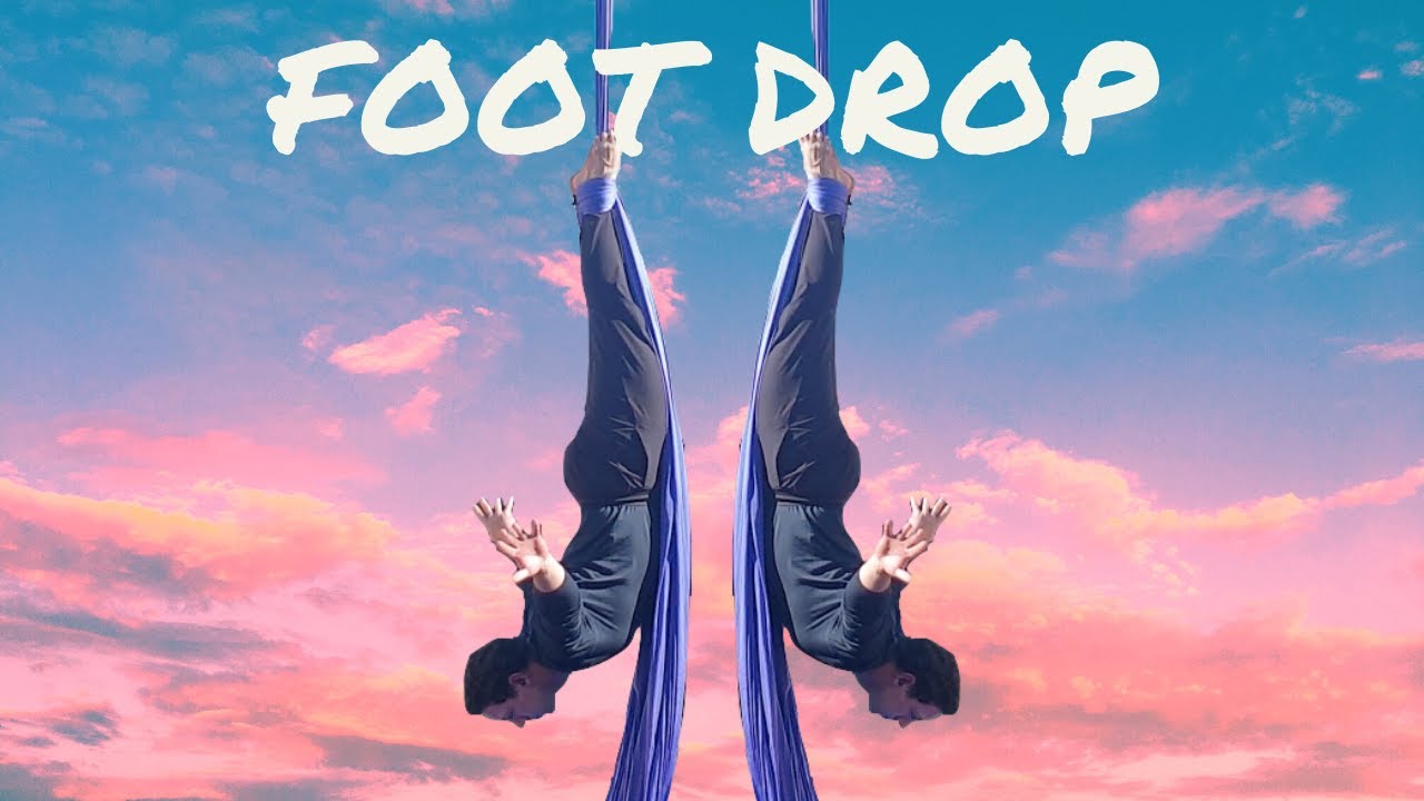 AERIAL SILKS FOOT DROP / ANKLE HANG TUTORIAL: How To do foot drop on Aerial Tissu