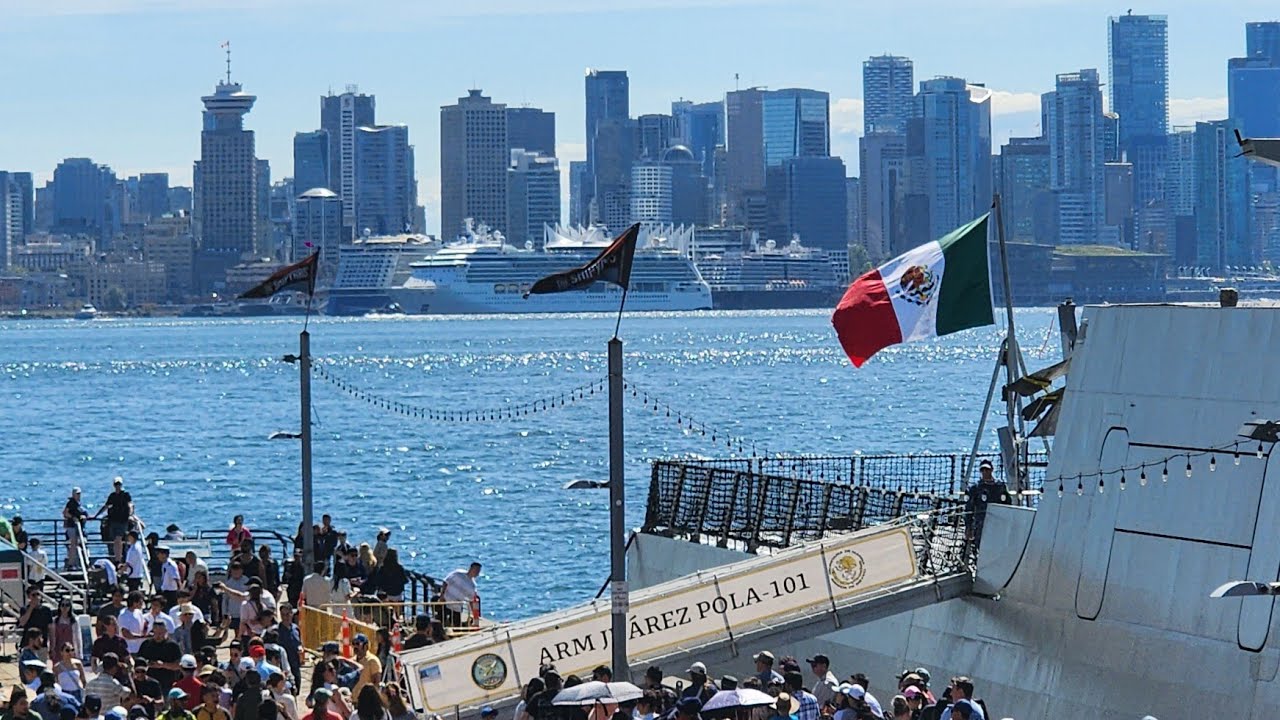 Buque Benito Juárez en Canadá- Marina de México 2025