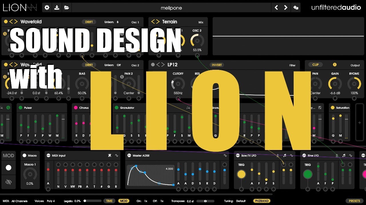 Sound design with Unfiltered Audio's LION